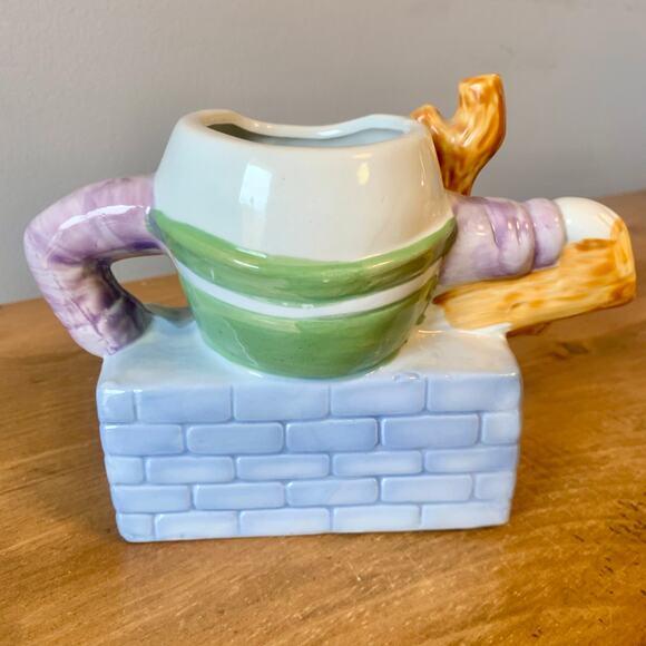 Feitx Porcelain Humpty Dumpty Teapot Vintage Cute Whimsical - Picture 6 of 14